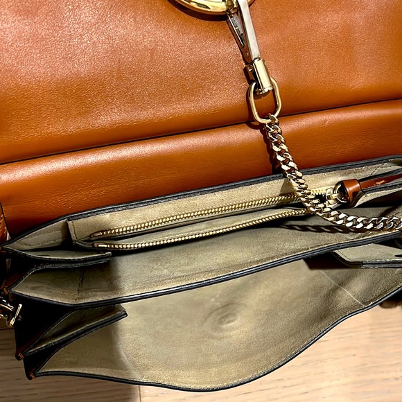 Chloe Faye Small leather & suede shoulder bag - Picture 3 of 5